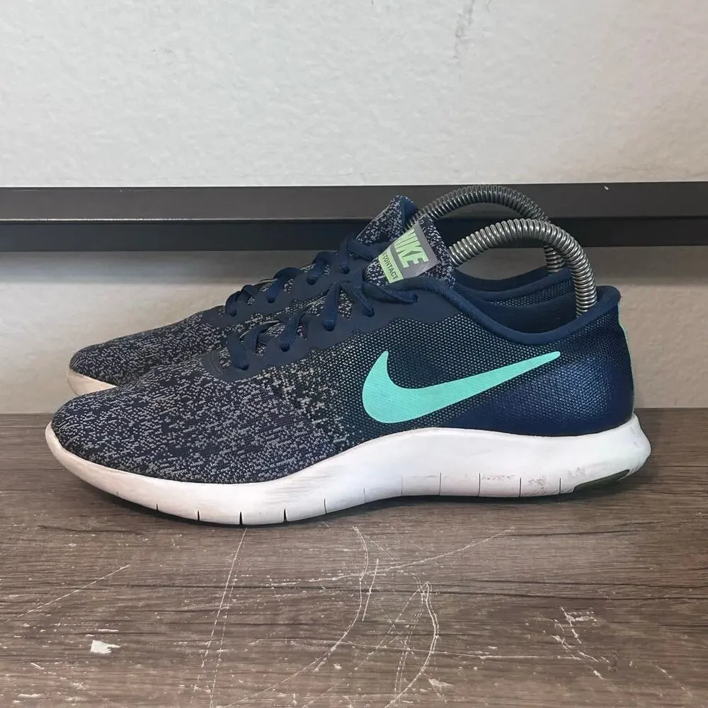 Nike Flex Contact (908995-404) Women’s Athletic Running Shoes Size 7.5 Blue